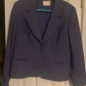 Pendleton Purple Tweed Blazer - size 14